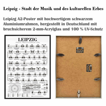 Leipzig Poster - Stadt der Musik und des kulturellen Erbes