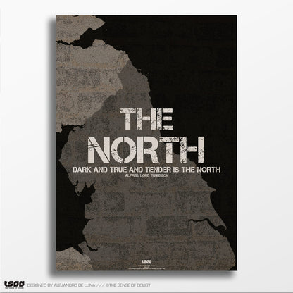 The North of England: "Dark And True And Tender Is The North" - The Sense of Doubt - The North of England - Print by The Sense Of Doubt