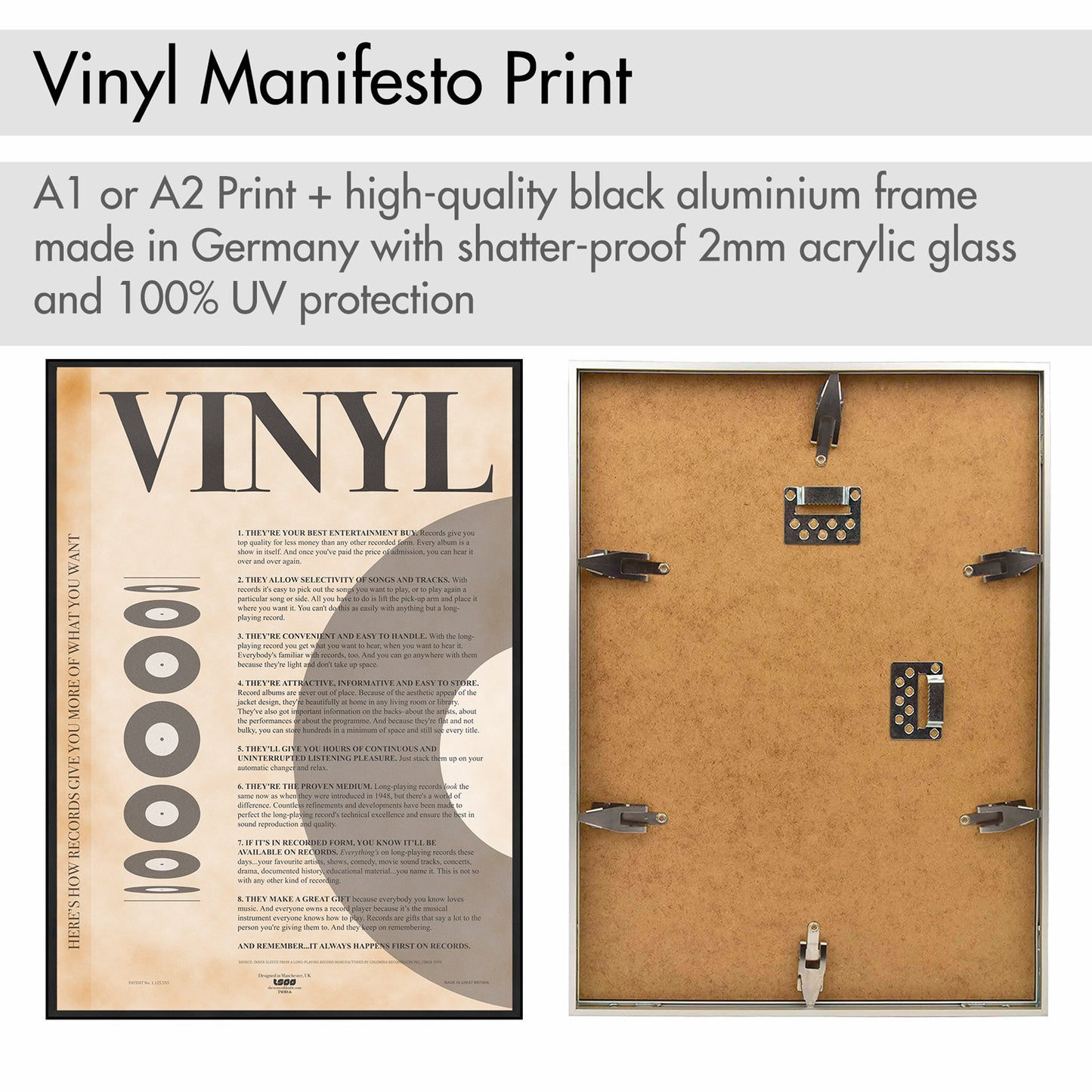 1960s Vinyl Record Manifesto - The Sense of Doubt - Vinyl Record 60s Manifesto - The Sense of Doubt